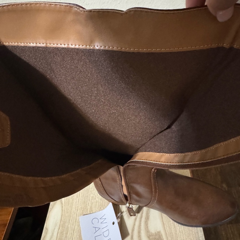 Dr. Scholl's Brown Wide Calf  Boots - Picture 5 of 7